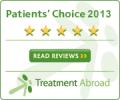 Clinic Zlin awarded Patients' Choice 2013 by treatmentabroad.com